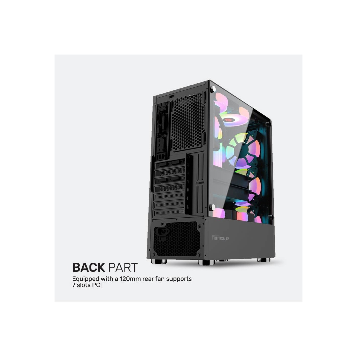 Armaggeddon Gaming Case TRITRON 3 ATX 3xARGB White (Boxed) — Buy in Cyprus with Fast Delivery