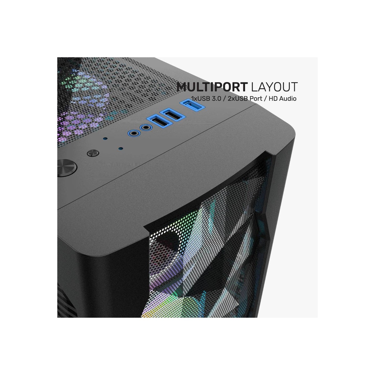 Armaggeddon Gaming Case TRITRON 3 ATX 3xARGB White (Boxed) — Buy in Cyprus with Fast Delivery