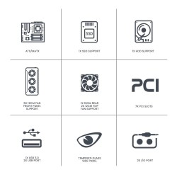 Armaggeddon Gaming Case TRITRON 3 ATX 3xARGB White (Boxed) — Buy in Cyprus with Fast Delivery