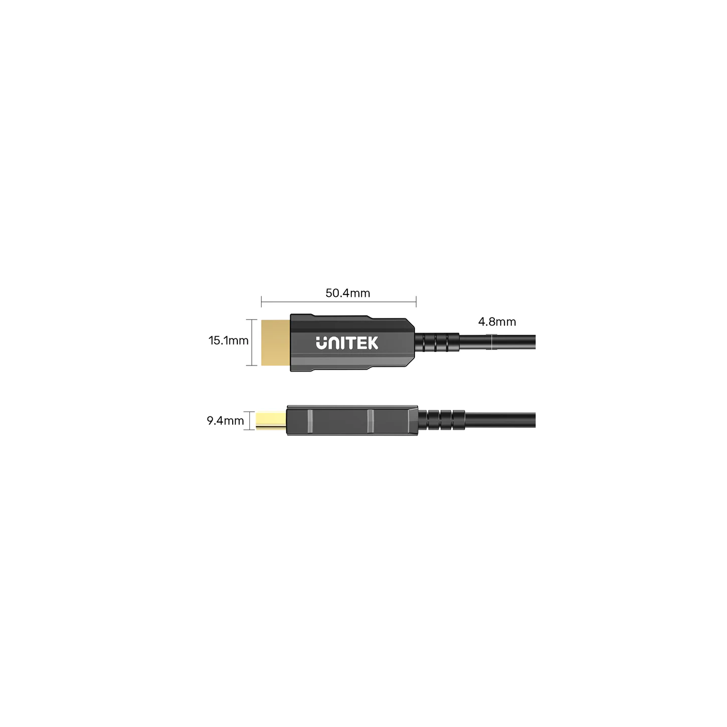 Unitek Active Optical Ultrapro SPC HDMI 2.0 30.0m - C11072BK-30M - HDMI 2.0, 30.0m, Active Optical, Ultrapro, SPC