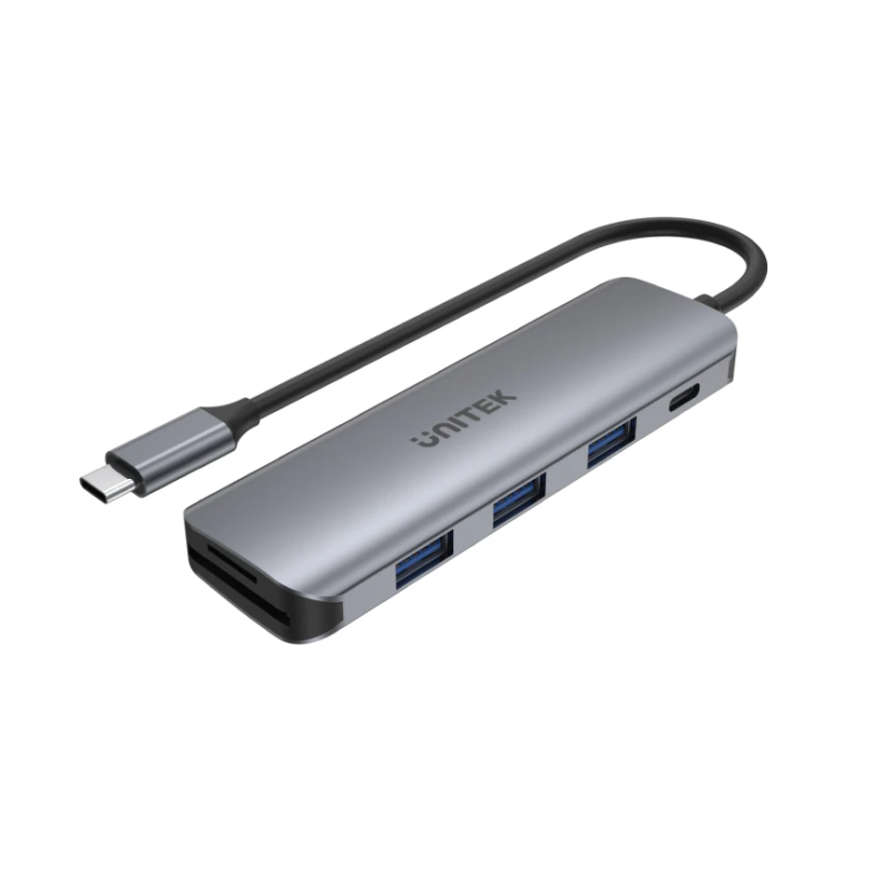Buy Unitek Hub - H1107C - Alum Type-C Hub 3x USB3.1 SD PD100W Space Grey in Cyprus, Nicosia, Limassol, Larnaka, Pafos