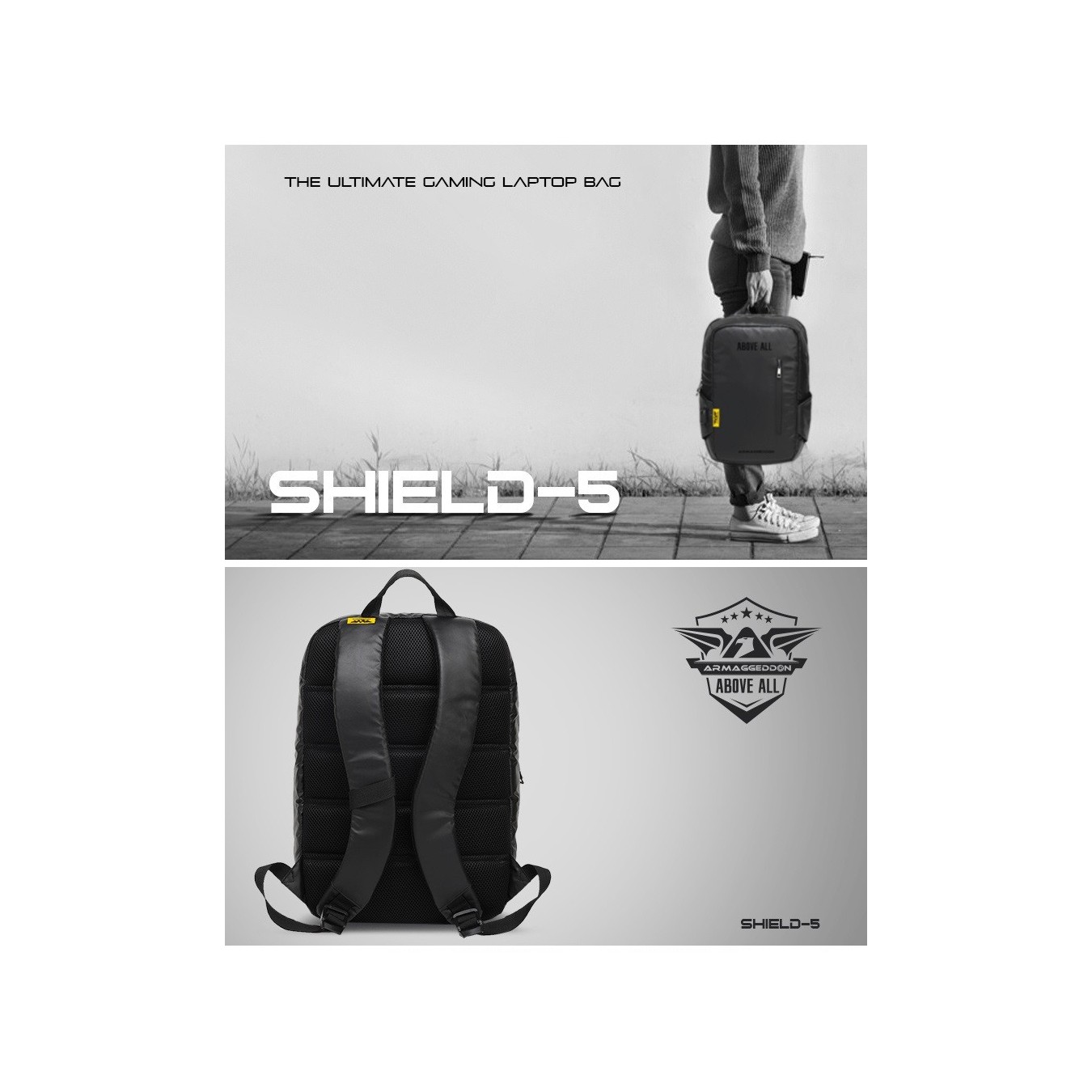 Armaggeddon SHIELD 5 Anti-Theft Gaming Backpack – Waterproof USB Port | Armenius Store