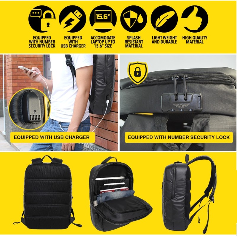 Buy Armaggeddon Anti-Theft Gaming Bag - SHIELD 5 - Black in Cyprus, Nicosia, Limassol, Larnaka, Pafos