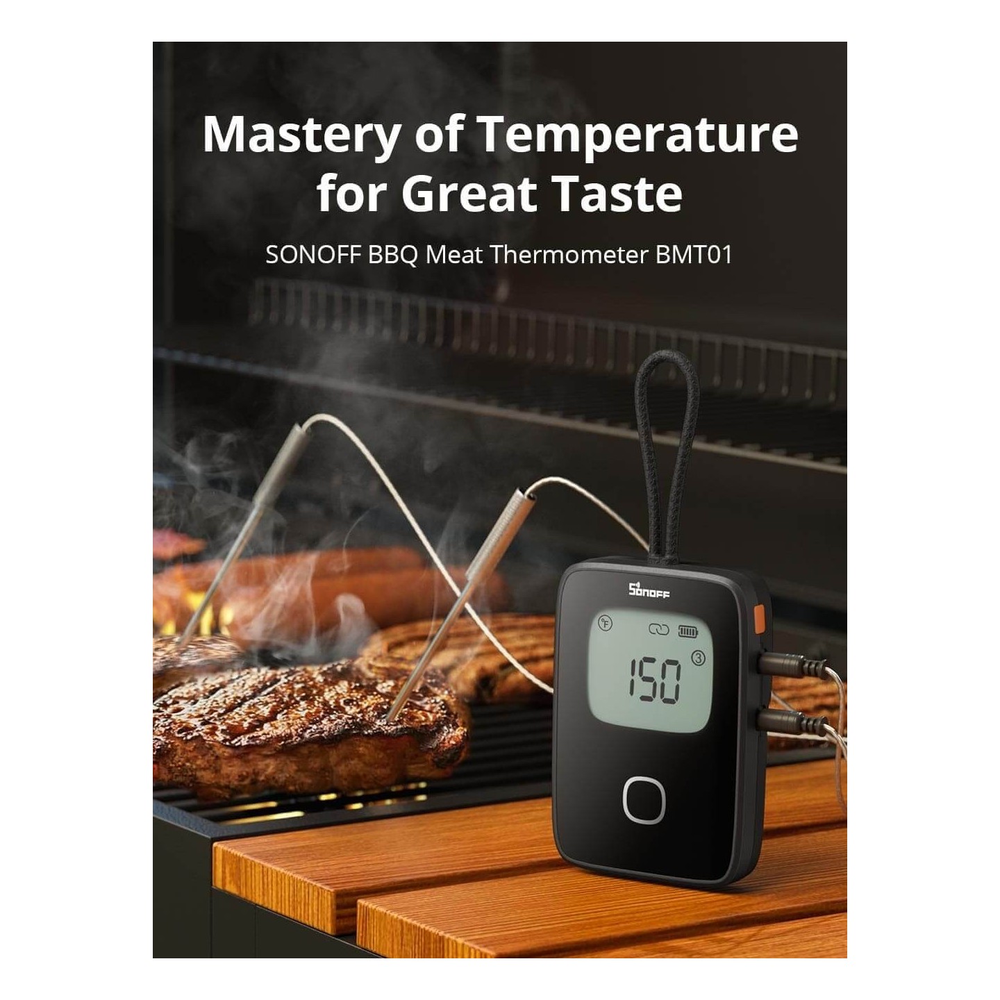 Sonoff WiFi BBQ Meat Thermometer - BMT01 - WiFi BBQ Meat Thermometer — Buy in Cyprus with Fast Delivery