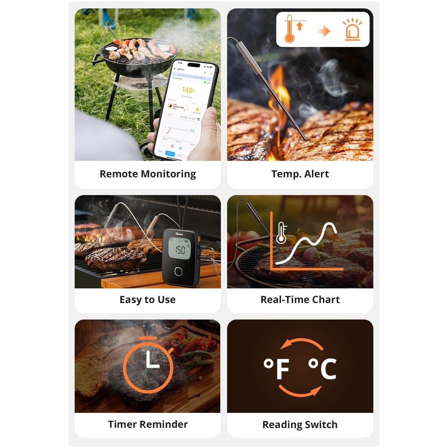 Sonoff WiFi BBQ Meat Thermometer - BMT01 - WiFi BBQ Meat Thermometer — Buy in Cyprus with Fast Delivery