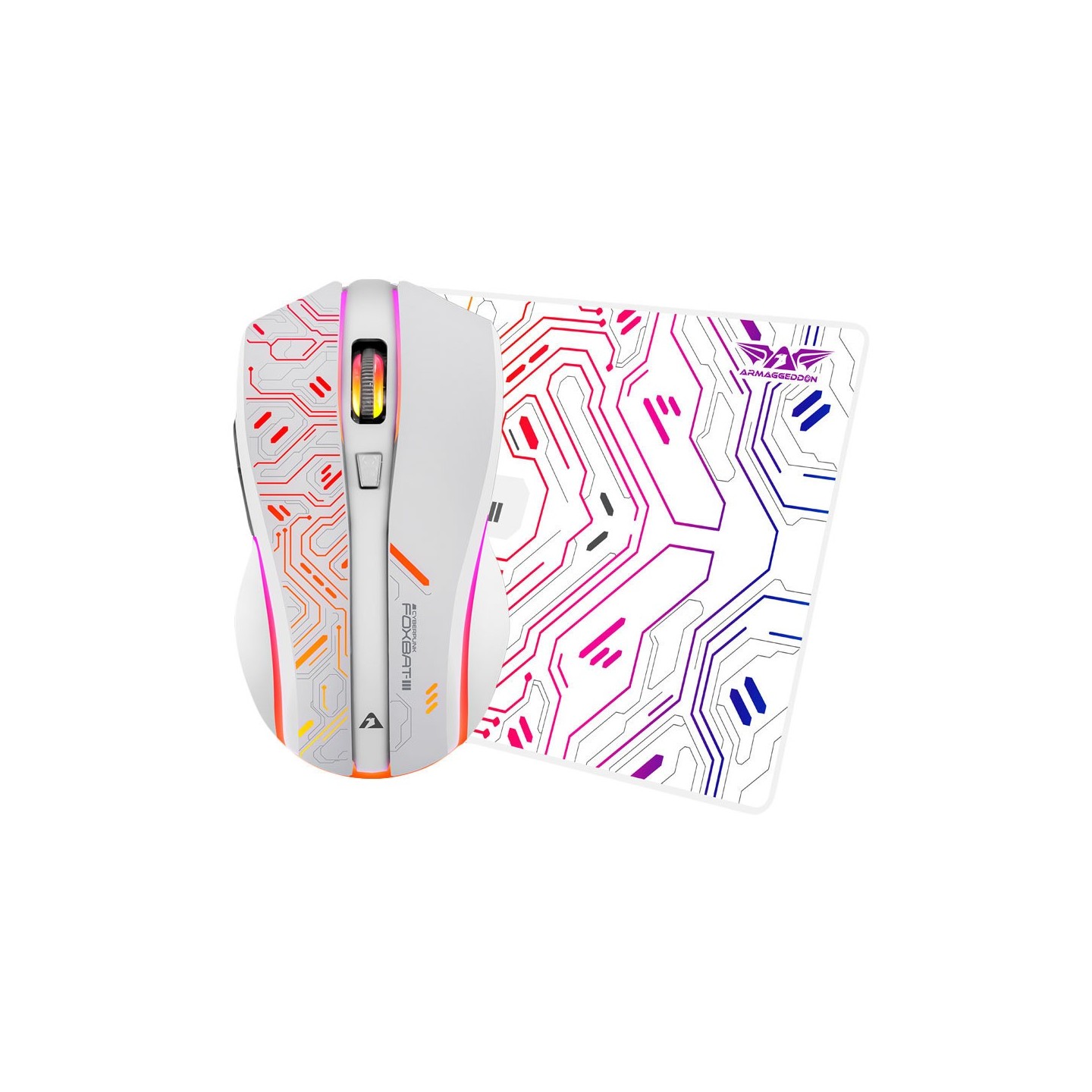 Armaggeddon Mikoyan Foxbat-III Cyberpunk Wireless Gaming Mouse White (Boxed) — Buy in Cyprus with Fast Delivery