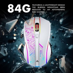 Armaggeddon Mikoyan Foxbat-III Cyberpunk Wireless Gaming Mouse White (Boxed) — Buy in Cyprus with Fast Delivery