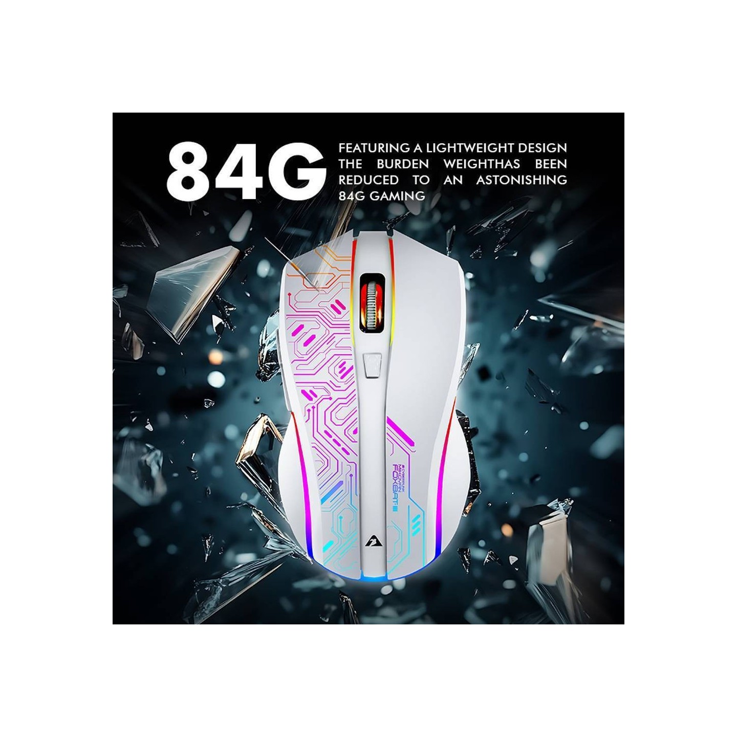 Armaggeddon Mikoyan Foxbat-III Cyberpunk Wireless Gaming Mouse White (Boxed) — Buy in Cyprus with Fast Delivery