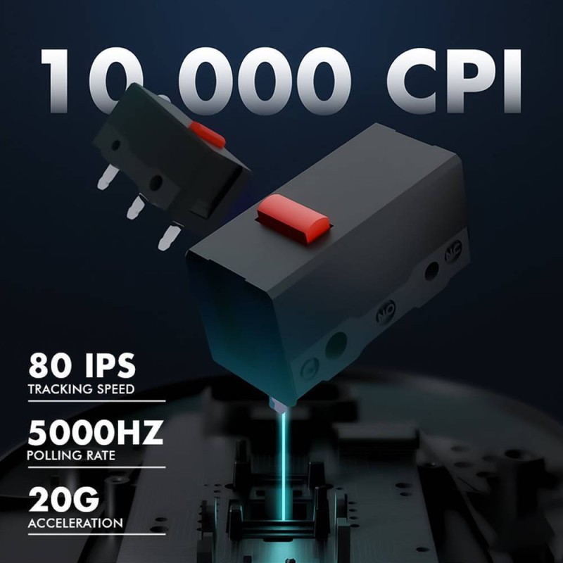 Buy Armaggeddon Gaming Mouse - FOXBAT-III - Wired+2.4G Recharge White in Cyprus, Nicosia, Limassol, Larnaka, Pafos