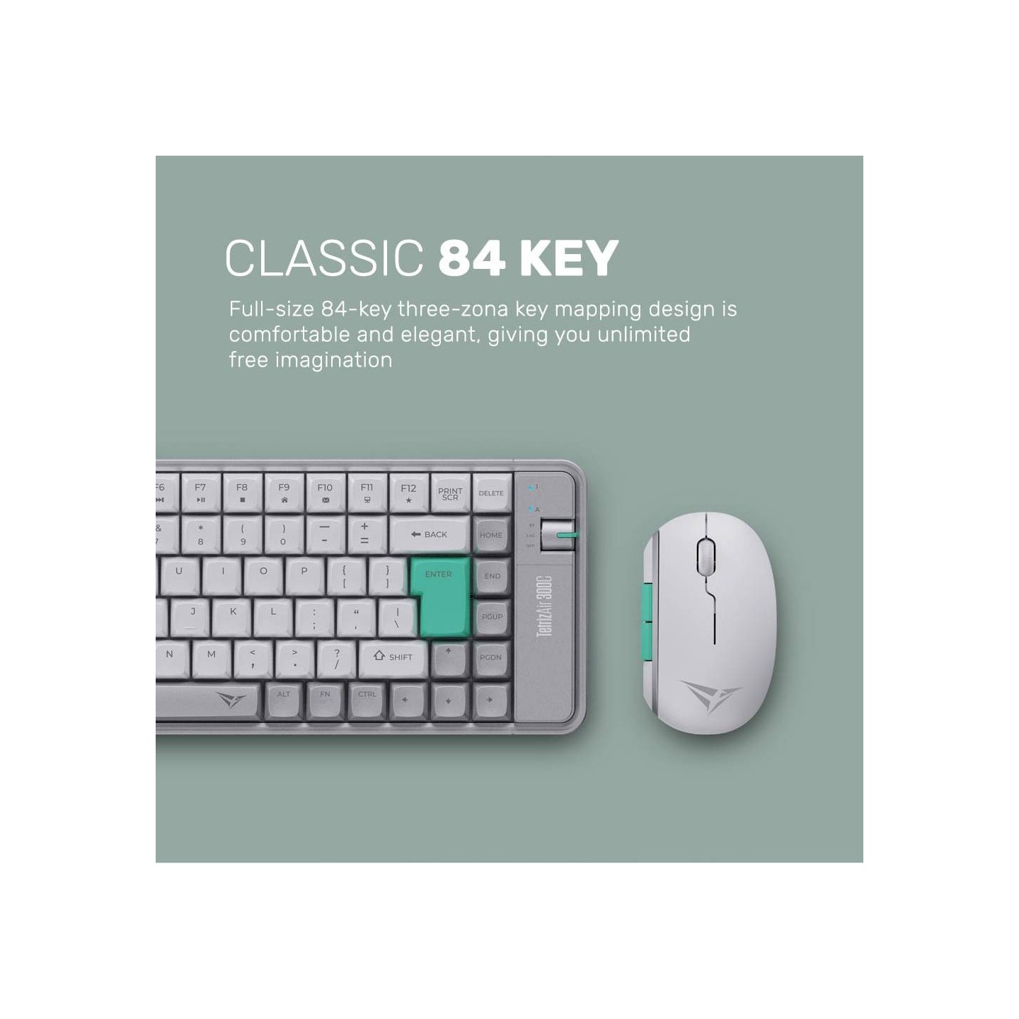 Alcatroz Tetriz Air 300C 84-Key Wireless Combo BT5.3/2.4G - ALC-TETRIZ-AIR-300C (Boxed) — Buy in Cyprus with Fast Delivery