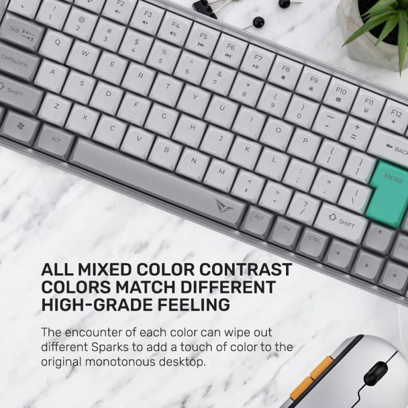 Buy Alcatroz Keyboard & Mouse 2.4G+BT Combo 84K Tetriz Air - 300C - Winter White in Cyprus, Nicosia, Limassol, Larnaka, Pafos