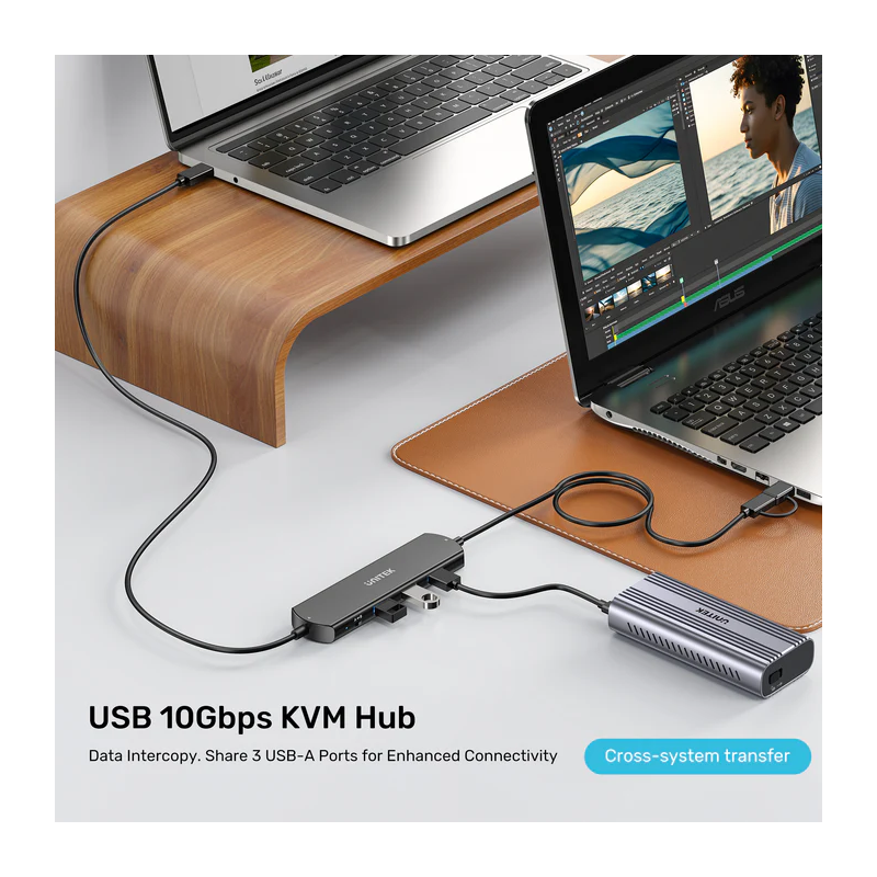 Buy Unitek USB-C Hub - U1344A - 10Gbps for Data Intercopy 3 USB-A Ports in Cyprus, Nicosia, Limassol, Larnaka, Pafos