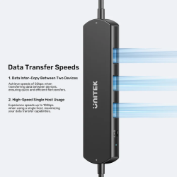 Buy Unitek USB-C Hub - U1344A - 10Gbps for Data Intercopy 3 USB-A Ports in Cyprus, Nicosia, Limassol, Larnaka, Pafos
