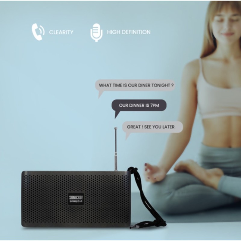 Buy SonicGear SONICGO! Portable BT FM USB Speaker - RDO30-X - Black in Cyprus, Nicosia, Limassol, Larnaka, Pafos