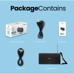 Buy SonicGear SONICGO! Portable BT FM USB Speaker - RDO30-X - Black in Cyprus, Nicosia, Limassol, Larnaka, Pafos