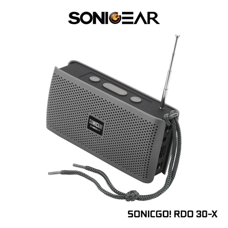 Buy SonicGear SONICGO! Portable BT FM USB Speaker - RDO30-X - Black in Cyprus, Nicosia, Limassol, Larnaka, Pafos