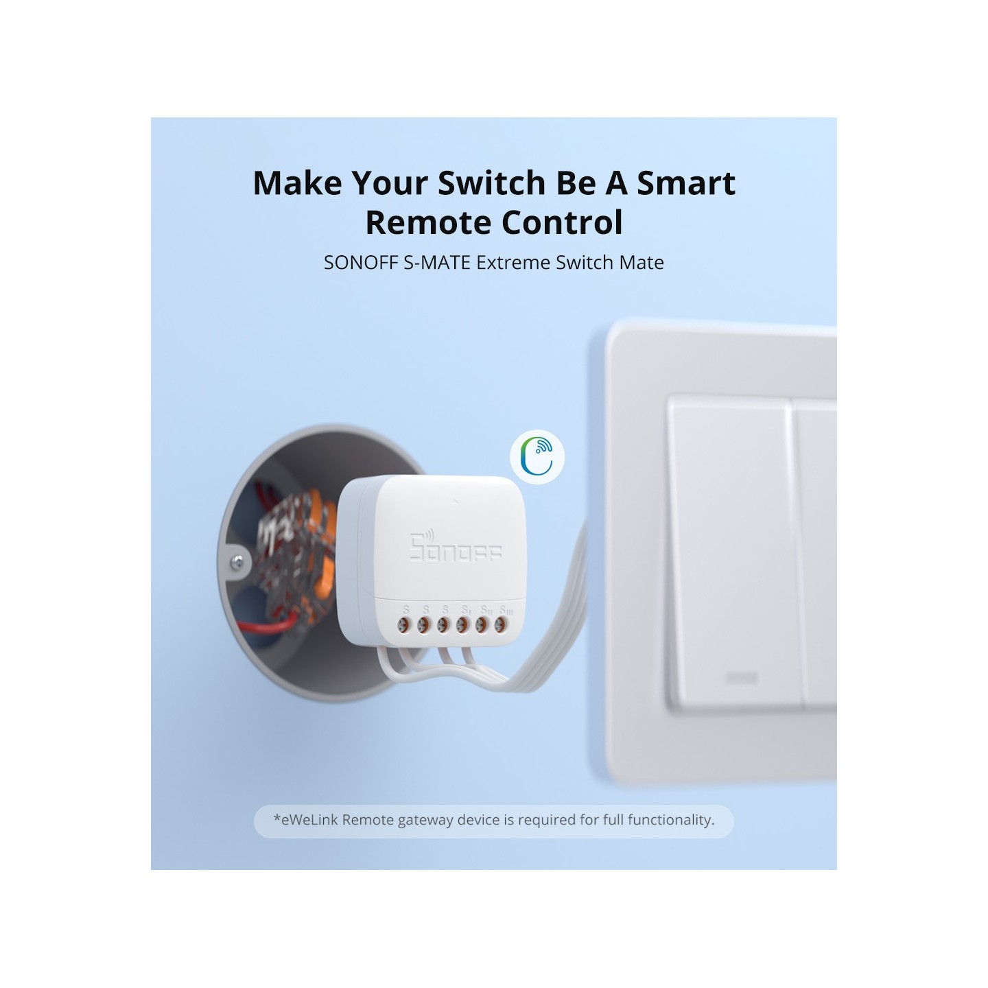Sonoff WiFi Smart Switch - S-Mate2 - WiFi — Buy in Cyprus with Fast Delivery