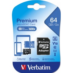 Buy Verbatim Micro SD Card+Adapter - Class10 U1 64GB in Cyprus, Nicosia, Limassol, Larnaka, Pafos