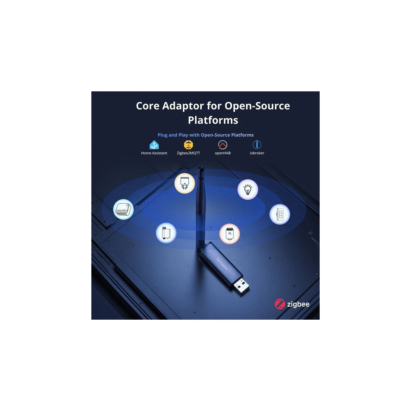 Sonoff ZigBee USB Dongle - ZBDongle-PMG24 - — Buy in Cyprus with Fast Delivery