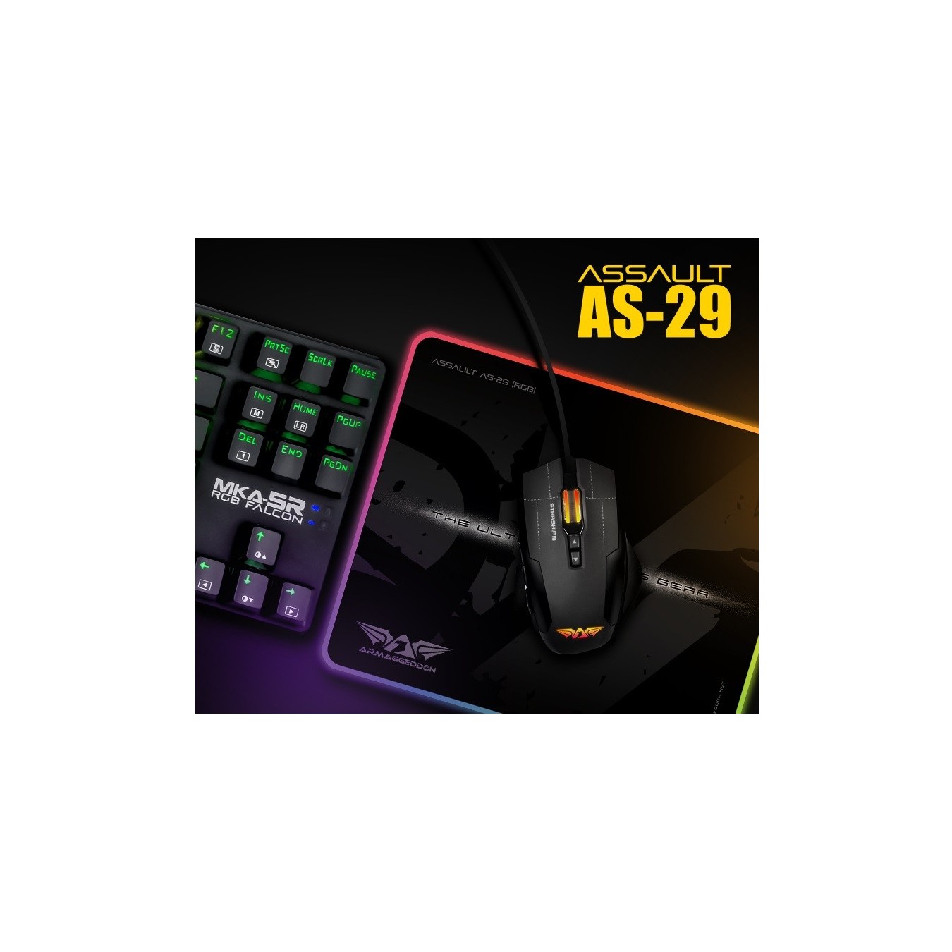 Armaggeddon AS-29R Pro Gaming RGB Mousepad – 300x250mm | Armenius Store
