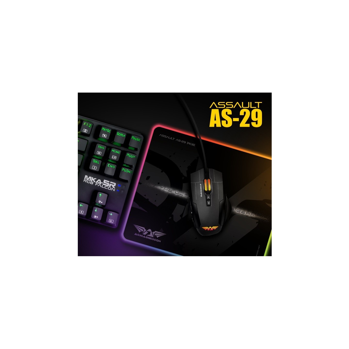 Armaggeddon Mousepad - AS-29R - Pro Gaming RGB — Buy in Cyprus with Fast Delivery