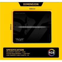 Armaggeddon AS-29R Pro Gaming RGB Mousepad – 300x250mm | Armenius Store