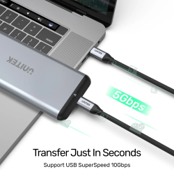 Buy Unitek USB-C Cable - C14091ABK - PD100W 4K 60Hz 2.0m in Cyprus, Nicosia, Limassol, Larnaka, Pafos