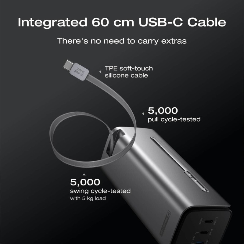 Buy EcoFlow Charge Powerbank RAPID Pro - 20000mAh 230W + 100W Built-in Cable Black in Cyprus, Nicosia, Limassol, Larnaka, Pafos