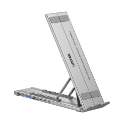 Buy Unitek Stand for Laptop Foldable with Hub - D1137A - 2x USB-A, 1x USB-C, HDM... in Cyprus, Nicosia, Limassol, Larnaka, Pafos