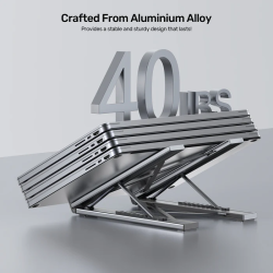 Buy Unitek Stand for Laptop Foldable with Hub - D1137A - 2x USB-A, 1x USB-C, HDM... in Cyprus, Nicosia, Limassol, Larnaka, Pafos