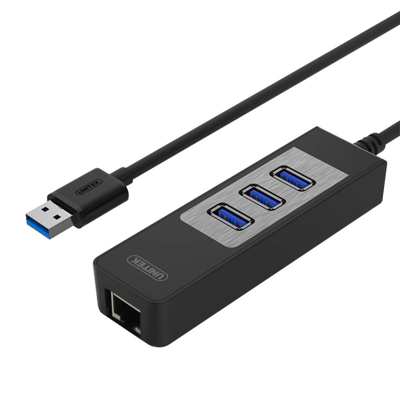 Buy Unitek USB3.0 3-Port Hub w Gigabit LAN - Y-3045C - USB3.0 3-Port Hub w Gigab... in Cyprus, Nicosia, Limassol, Larnaka, Pafos