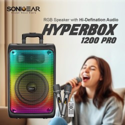 Buy SonicGear Portable Karaoke Speaker - HYPERBOX 1200 Pro - 12'' 110W TWS BT US... in Cyprus, Nicosia, Limassol, Larnaka, Pafos
