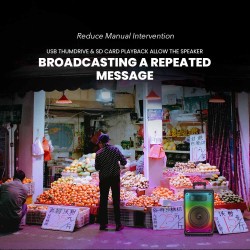 Buy SonicGear Portable Karaoke Speaker - HYPERBOX 1200 Pro - 12'' 110W TWS BT US... in Cyprus, Nicosia, Limassol, Larnaka, Pafos