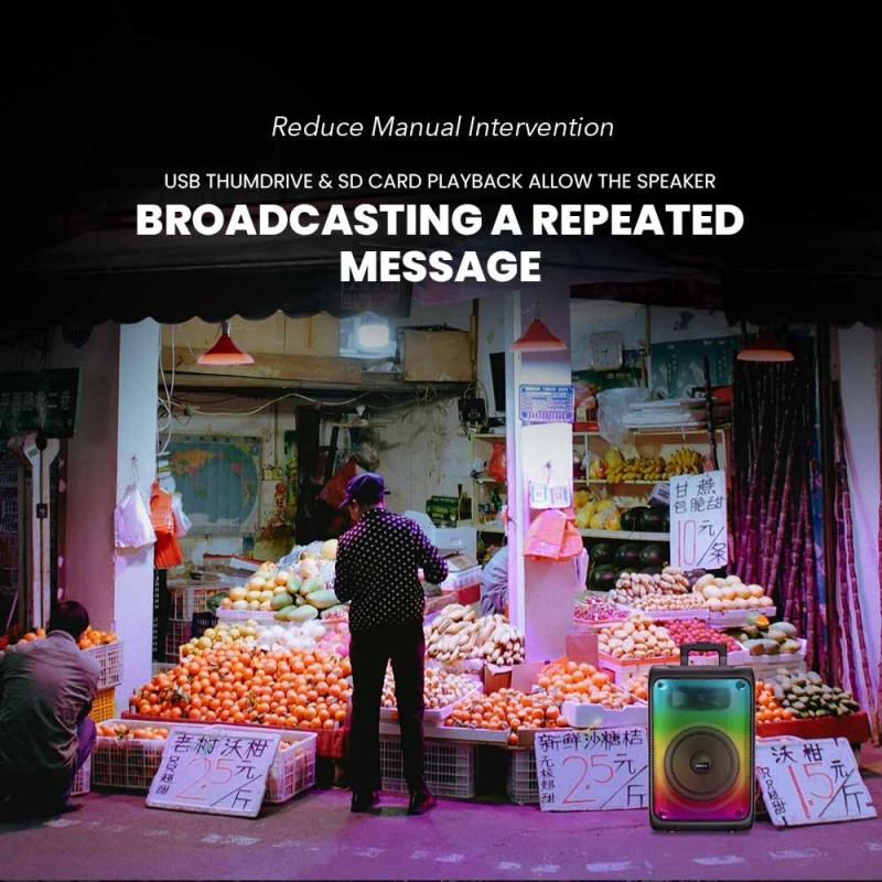 Buy SonicGear Portable Karaoke Speaker - HYPERBOX 1200 Pro - 12'' 110W TWS BT US... in Cyprus, Nicosia, Limassol, Larnaka, Pafos