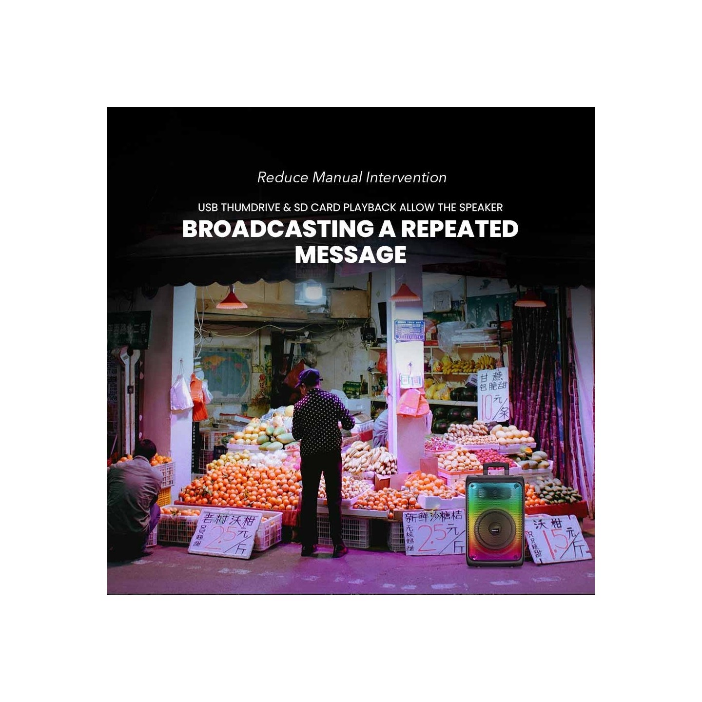 SonicGear Portable Karaoke Speaker - HYPERBOX 1200 Pro - 12'' 110W TWS BT USB 2x Mics — Buy in Cyprus with Fast Delivery