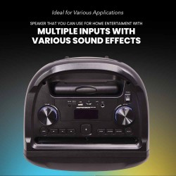 Buy SonicGear Portable Karaoke Speaker - HYPERBOX 1200 Pro - 12'' 110W TWS BT US... in Cyprus, Nicosia, Limassol, Larnaka, Pafos