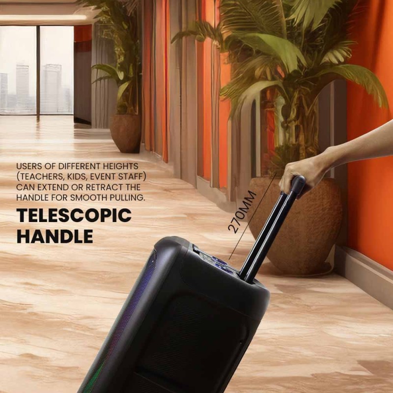 Buy SonicGear Portable Karaoke Speaker - HYPERBOX 1200 Pro - 12'' 110W TWS BT US... in Cyprus, Nicosia, Limassol, Larnaka, Pafos