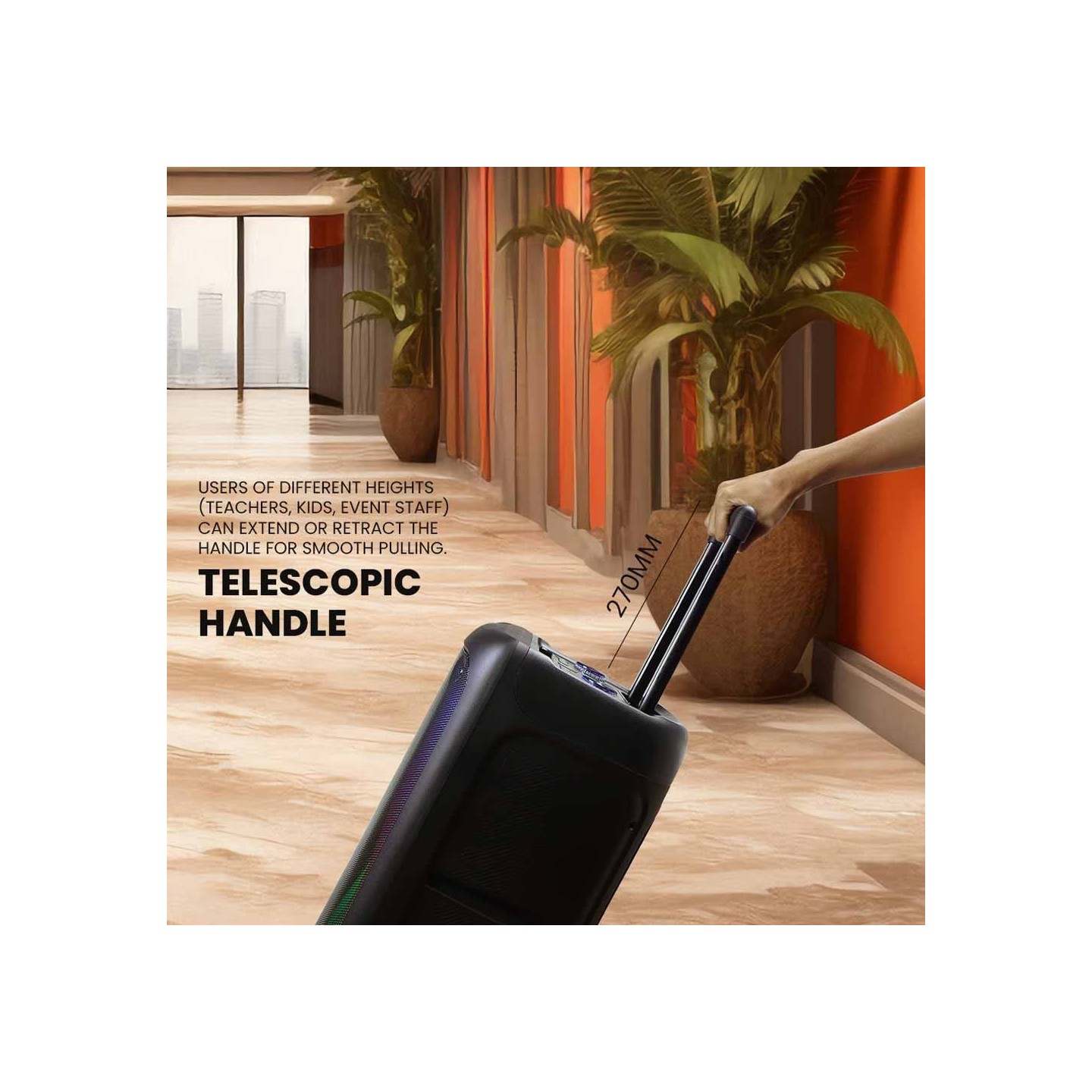 SonicGear Portable Karaoke Speaker - HYPERBOX 1200 Pro - 12'' 110W TWS BT USB 2x Mics — Buy in Cyprus with Fast Delivery