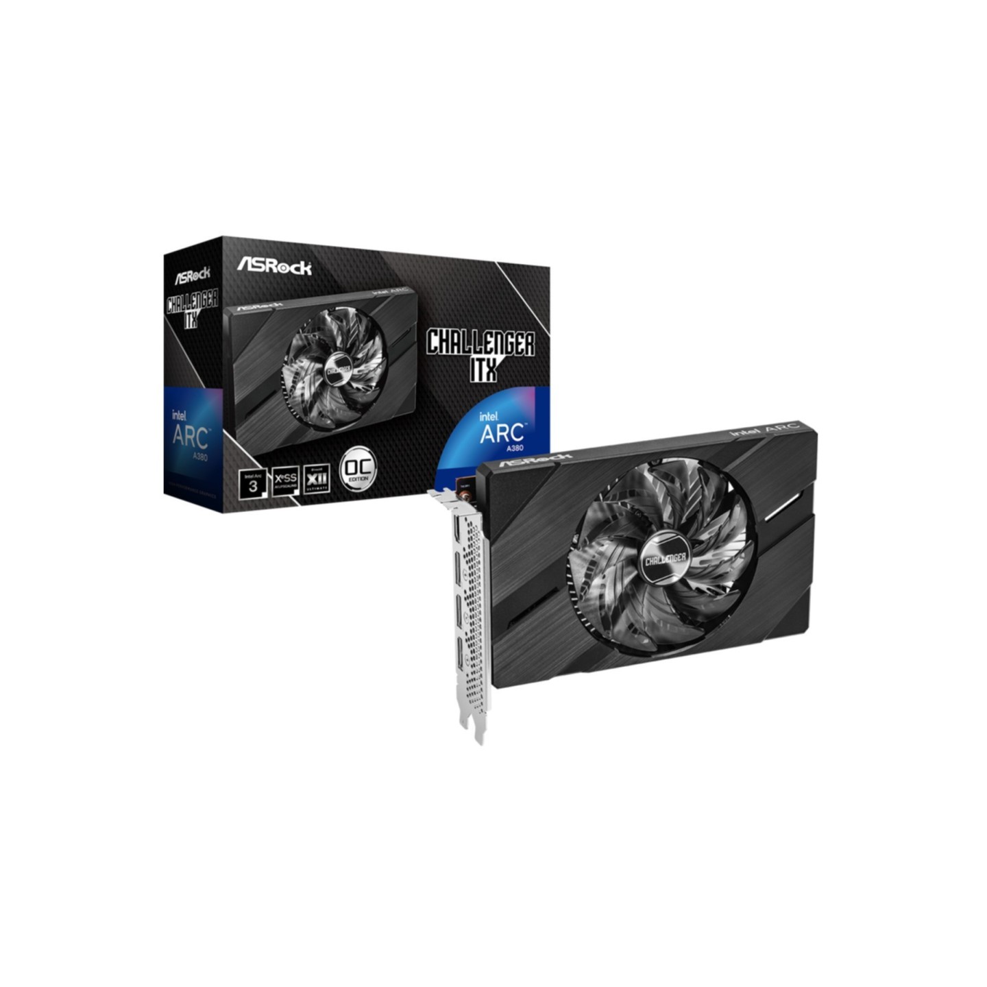 ASRock Challenger ITX OC Intel Arc A380 6GB GDDR6 - Single-Fan (Boxed) — Buy in Cyprus with Fast Delivery