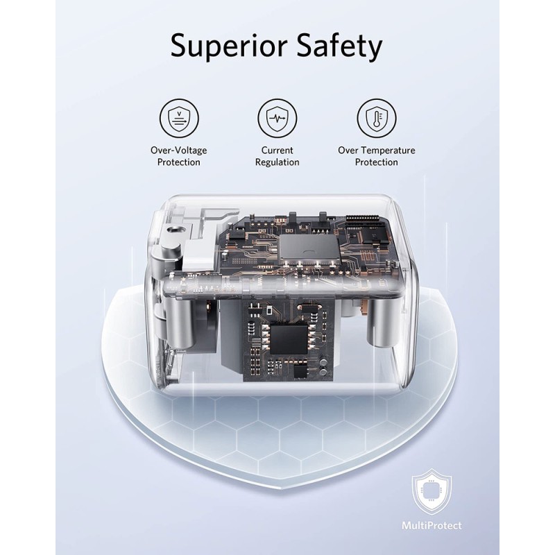 Buy Anker PowerPort III 25W USB-C Wall Charger - with UK EU & US plug in Cyprus, Nicosia, Limassol, Larnaka, Pafos