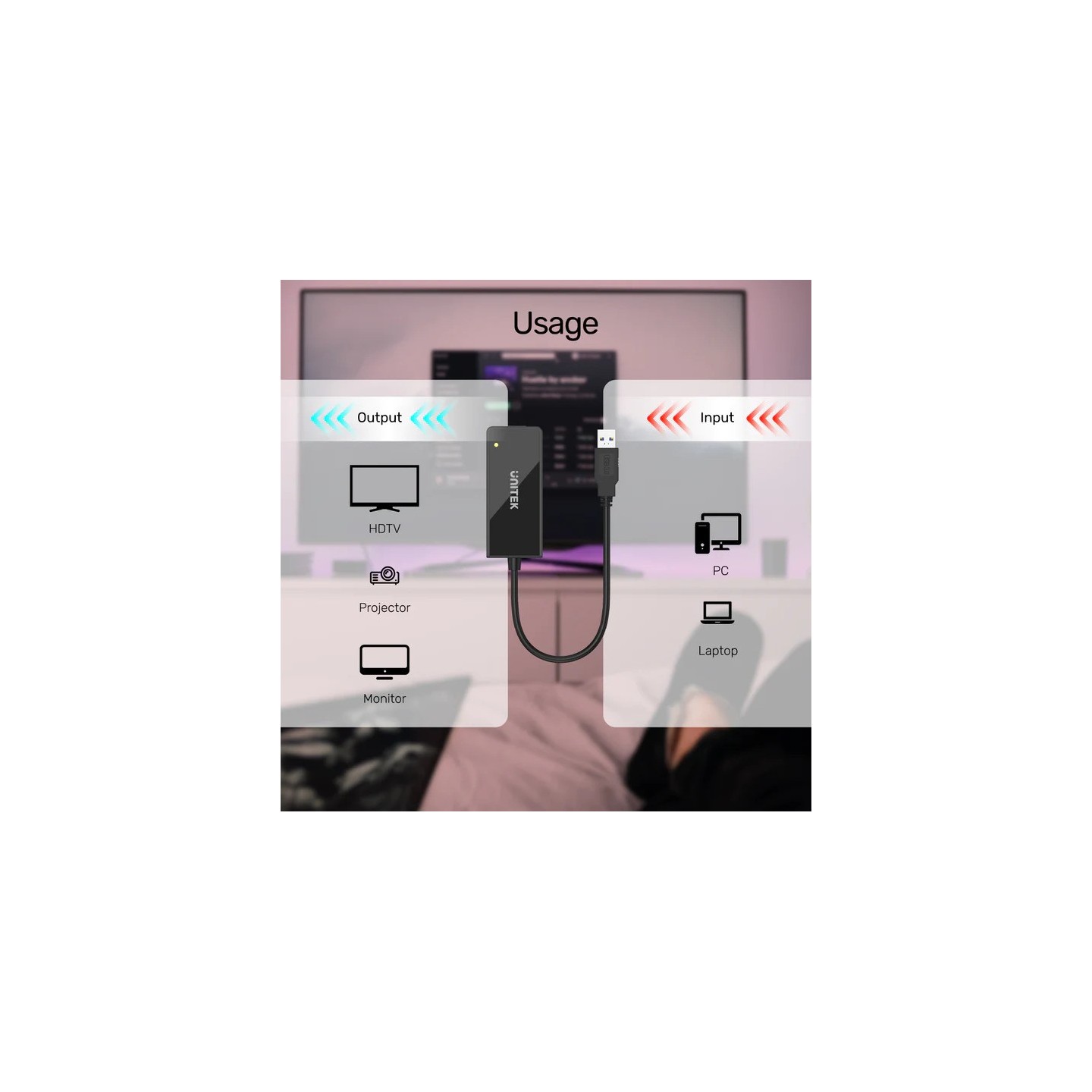 Unitek Converter USB-A to HDMI - Y-3702 - Displaylink Chipset — Buy in Cyprus with Fast Delivery