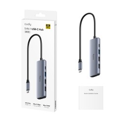 Cudy UH405 5-in-1 USB-C Hub 4K HDMI PD100W | Buy Online — Armenius Store Cyprus