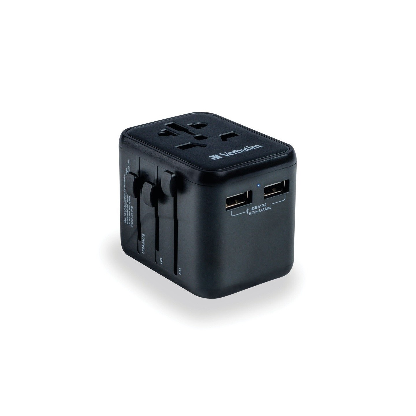 Verbatim Travel Charger & Adaptor - UTA-01 - World to World 12W — Buy in Cyprus with Fast Delivery