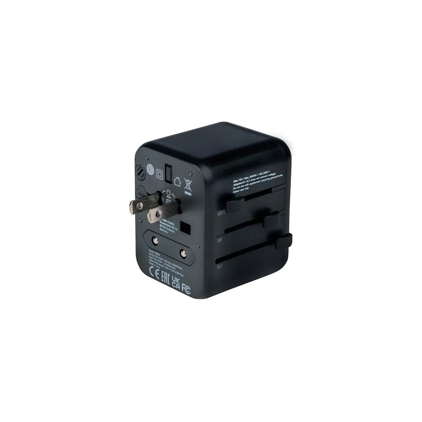 Verbatim Travel Charger & Adaptor - UTA-01 - World to World 12W — Buy in Cyprus with Fast Delivery