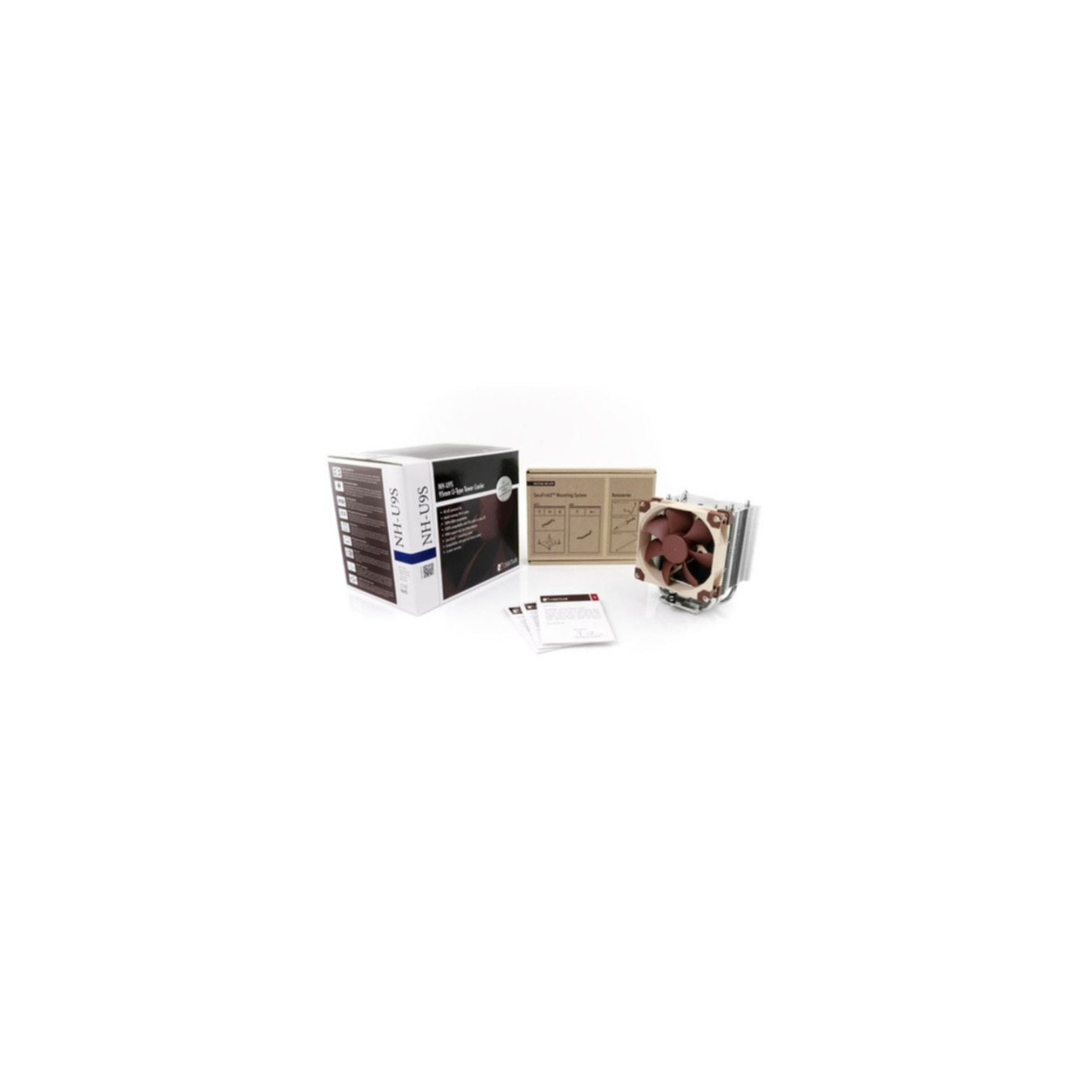 Noctua NH-U9S - Brown/Metallic CPU Air Tower Cooler - 92mm PWM Fan, 125mm Height, AM4/AM5/LGA1700/LGA1200 Compatible