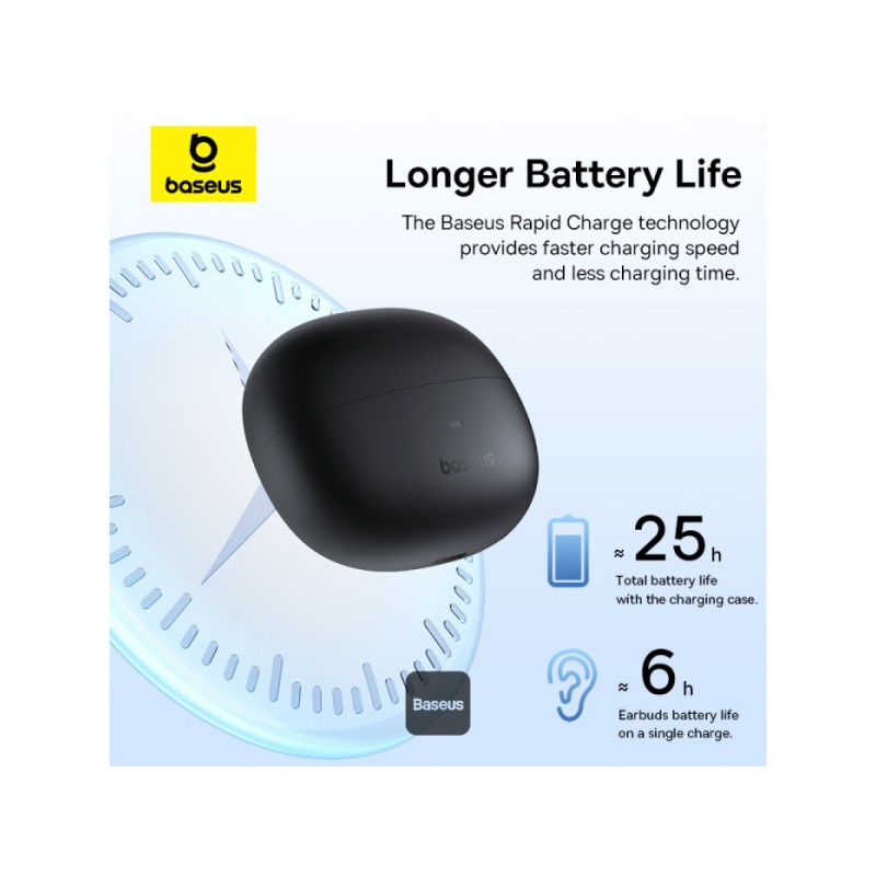 Buy Baseus Headphones Open Ear - AirGo 1 Ring - Black in Cyprus, Nicosia, Limassol, Larnaka, Pafos