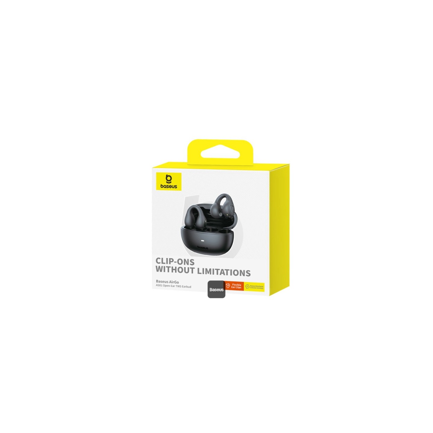 Baseus Headphones Open Ear - AirGo 1 Ring - Black — Buy in Cyprus with Fast Delivery