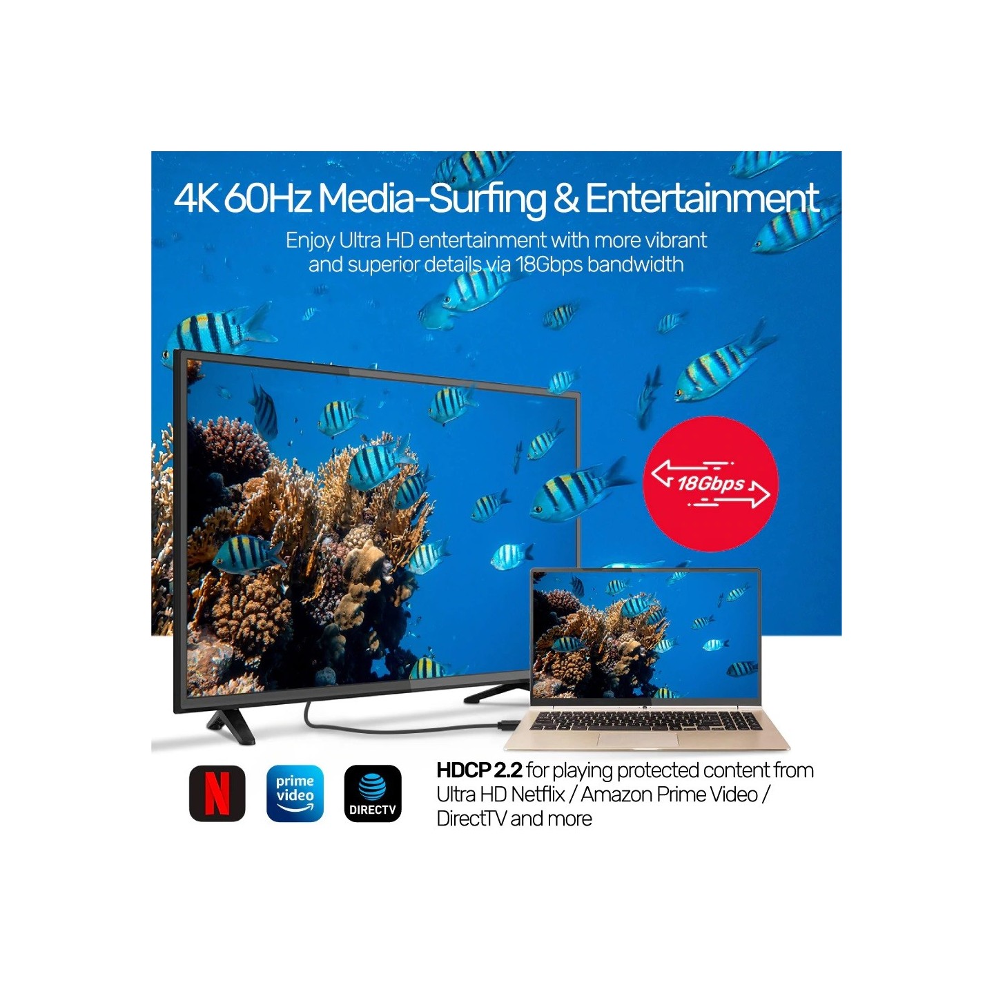 Unitek HC Micro HDMI to HDMI Cable - Y-C182 - 2.0m — Buy in Cyprus with Fast Delivery