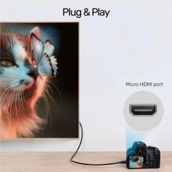 Buy Unitek HC Micro HDMI to HDMI Cable - Y-C182 - 2.0m in Cyprus, Nicosia, Limassol, Larnaka, Pafos