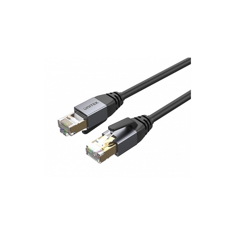 Unitek Network Patch Cable - C18149A-8M - CAT8 Black 8.0m — Buy in Cyprus with Fast Delivery